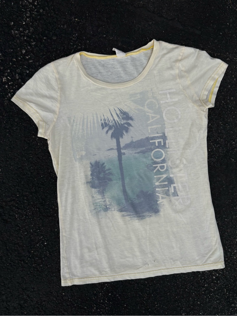 Y2K Hollister Co California Palm Tree Beach Graphic T-Shirt Size Large USA Mall